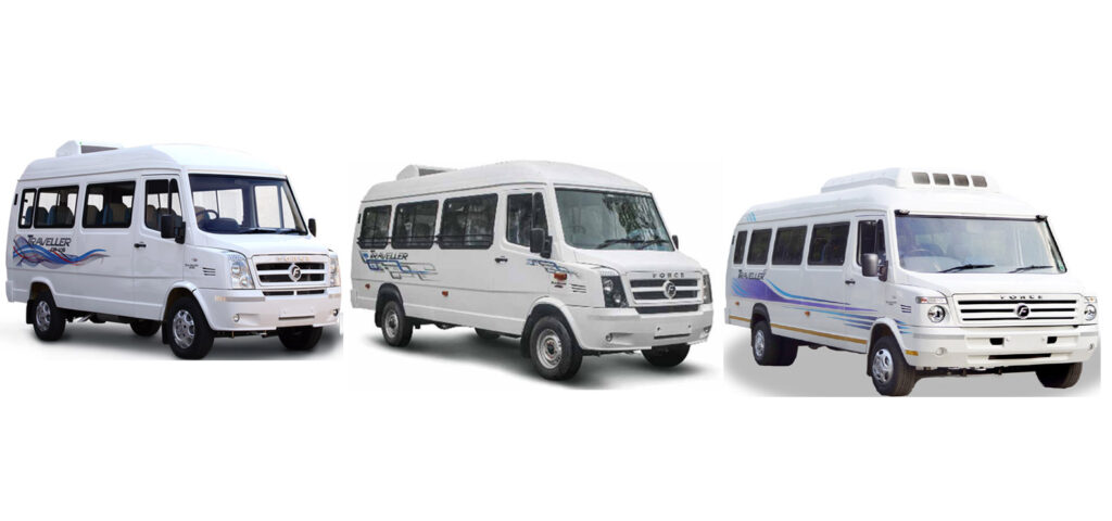 Delhi Tempo Traveller 4 Type Categories: Standard Deluxe Luxury Maharaja